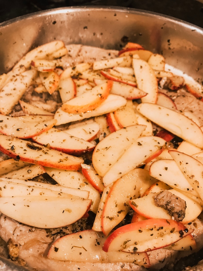 Apples and pork chops